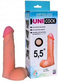 Фаллическая насадка Харнесс UNICOCK 5,5  - 17 см. - LOVETOY (А-Полимер) - купить с доставкой в Майкопе
