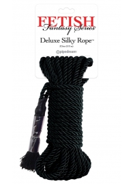 Черная веревка для фиксации Deluxe Silky Rope - 9,75 м. - Pipedream - купить с доставкой в Майкопе