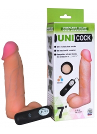 Фаллическая насадка Харнесс UNICOCK 7  с вибрацией - 19 см. - LOVETOY (А-Полимер) - купить с доставкой в Майкопе