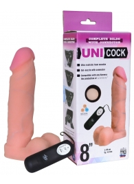 Фаллическая насадка Харнесс UNICOCK 8  с вибрацией - 20 см. - LOVETOY (А-Полимер) - купить с доставкой в Майкопе