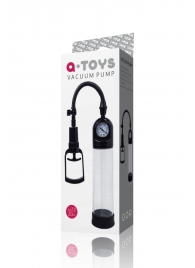 Чёрная вакуумная помпа A-toys с манометром и прозрачной колбой - A-toys - в Майкопе купить с доставкой