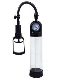Чёрная вакуумная помпа A-toys с манометром и прозрачной колбой - A-toys - в Майкопе купить с доставкой