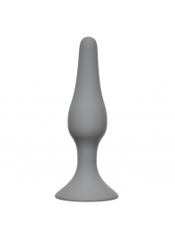 Серая малая анальная пробка Slim Anal Plug Small - 10,5 см. - Lola Games