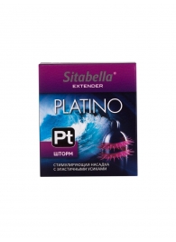 Стимулирующая насадка со спиралью из усиков Platino  Шторм - Sitabella - купить с доставкой в Майкопе