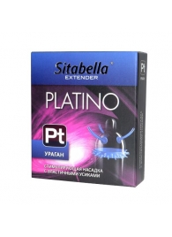 Стимулирующая насадка с усиками и шипиками Platino  Ураган - Sitabella - купить с доставкой в Майкопе