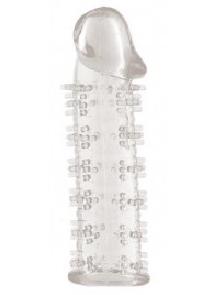 Гелевая прозрачная насадка с шипами - 12 см. - Toyfa Basic - в Майкопе купить с доставкой