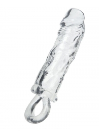 Прозрачная насадка с петлёй для фиксации - 14 см. - ToyFa - в Майкопе купить с доставкой