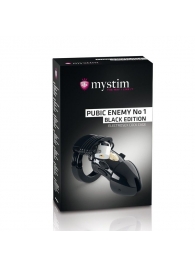 Пояс верности с электростимуляцией Mystim Pubic Enemy No1 Black Edition - MyStim - купить с доставкой в Майкопе