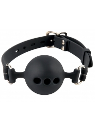 Силиконовый кляп-шар с отверстиями для дыхания Silicone Breathable Ball Gag Small - Pipedream - купить с доставкой в Майкопе