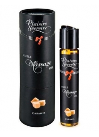 Массажное масло с ароматом карамели Huile de Massage Gourmande Caramel - 59 мл. - Plaisir Secret - купить с доставкой в Майкопе