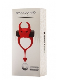Красное эрекционное кольцо в форме дьяволенка DEVOL COCKRING - Adrien Lastic - в Майкопе купить с доставкой