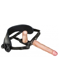 Женский страпон с вагинальной пробкой Woman Strap - 18 см. - LOVETOY (А-Полимер) - купить с доставкой в Майкопе