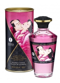 Массажное интимное масло с ароматом малины - 100 мл. - Shunga - купить с доставкой в Майкопе