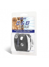 Утяжка для мошонки и пениса Cock Ring With 1  Ball Stretcher And Optional Weight Ring - BlueLine - купить с доставкой в Майкопе