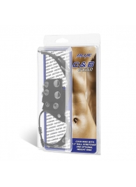 Утяжка на пенис и мошонку Cock Ring With 1.5  Ball Stretcher And Optional Weight Ring - BlueLine - купить с доставкой в Майкопе