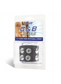 Ремень на член и мошонку 1.5  Cock Ring With Ball Strap - BlueLine - купить с доставкой в Майкопе