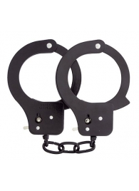 Чёрные наручники из листового металла BONDX METAL CUFFS BLACK - Dream Toys - купить с доставкой в Майкопе