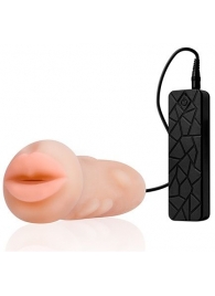 Мастурбатор-ротик с вибрацией REALSTUFF VIBRATING MASTURBATOR MOUTH - Dream Toys - в Майкопе купить с доставкой