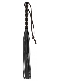Чёрная мини-плеть из резины Rubber Mini Whip - 22 см. - Blush Novelties - купить с доставкой в Майкопе