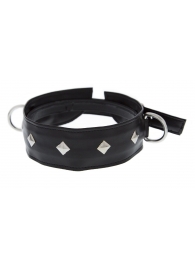 Полиуретановый ошейник с пуклями и D-кольцами Collar with Studs - Blush Novelties - купить с доставкой в Майкопе