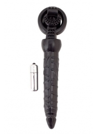 Черная вибронасадка с анальным стимулятором - ToyFa - в Майкопе купить с доставкой