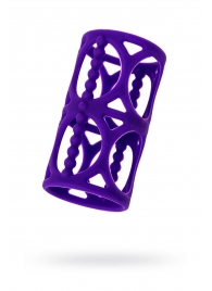 Фиолетовая насадка-сетка на член - A-toys - в Майкопе купить с доставкой