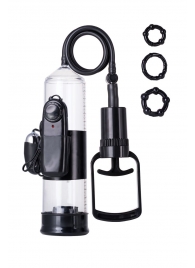 Вакуумная помпа A-toys с вибропулей и эрекционными кольцами - A-toys - в Майкопе купить с доставкой