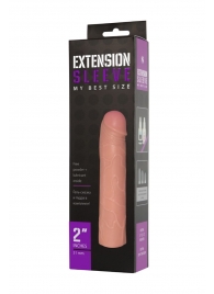 Насадка-удлинитель Extension sleeve телесного цвета - 18,5 см. - Sitabella - в Майкопе купить с доставкой