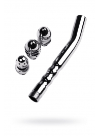 Металлический анальный душ с тремя насадками - ToyFa - купить с доставкой в Майкопе