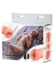 Двусторонний мастурбатор с вибропулей Satisfaction Lucky charm - Lola Games - в Майкопе купить с доставкой