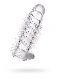 Насадка на пенис TOYFA A-Toys с вибропулей и шипами - 13,4 см. - A-toys - в Майкопе купить с доставкой