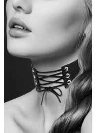 Оригинальный ошейник-чокер со шнуровкой - Bijoux Pour Toi - купить с доставкой в Майкопе