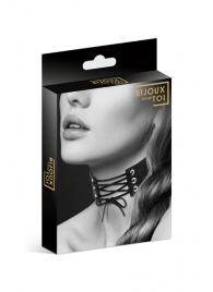 Оригинальный ошейник-чокер со шнуровкой - Bijoux Pour Toi - купить с доставкой в Майкопе