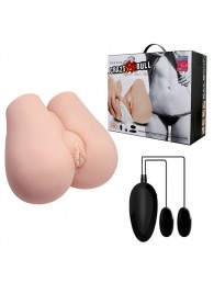 Реалистичный мастурбатор с вибрацией и двумя тоннелями - вагиной и анусом - Baile - в Майкопе купить с доставкой