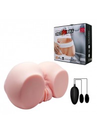 Телесный мастурбатор с двумя любовными тоннелями и вибрацией - Baile - в Майкопе купить с доставкой