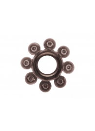 Чёрное эрекционное кольцо Rings Bubbles - Lola Games - в Майкопе купить с доставкой