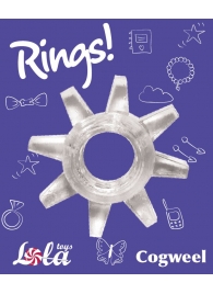 Прозрачное эрекционное кольцо Rings Cogweel - Lola Games - в Майкопе купить с доставкой