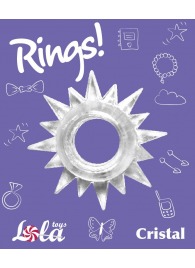 Прозрачное эрекционное кольцо Rings Cristal - Lola Games - в Майкопе купить с доставкой