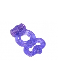 Фиолетовое эрекционное кольцо Rings Treadle с подхватом - Lola Games - в Майкопе купить с доставкой