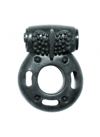 Черное эрекционное кольцо с вибрацией Rings Axle-pin - Lola Games - в Майкопе купить с доставкой