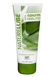 Лубрикант на водной основе NatureLube с алоэ вера - 100 мл. - HOT - купить с доставкой в Майкопе