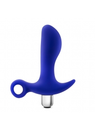 Синий стимулятор простаты с ручкой-кольцом Performance Prostimulator 02 - Blush Novelties - в Майкопе купить с доставкой