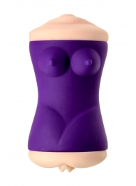 Двухсторонний мастурбатор JOS YARA в фиолетовой колбе - JOS - в Майкопе купить с доставкой