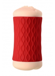 Двухсторонний мастурбатор JOS  NADIN в красном цилиндре - JOS - в Майкопе купить с доставкой