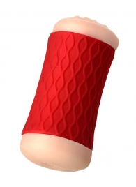 Двухсторонний мастурбатор JOS  NADIN в красном цилиндре - JOS - в Майкопе купить с доставкой