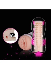 Мастурбатор-вагина Sex In A Can Vibra Vagina Tunnel - Lovetoy - в Майкопе купить с доставкой