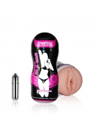 Мастурбатор-вагина Sex In A Can Vibra Vagina Tunnel - Lovetoy - в Майкопе купить с доставкой