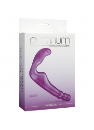 Безремневой фиолетовый страпон из силикона The Gal Pal - 17 см. - Doc Johnson - купить с доставкой в Майкопе