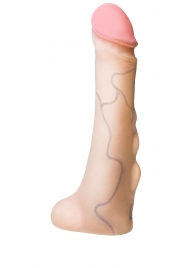 Реалистичная насадка с мошонкой REAL Standard - 18 см. - LOVETOY (А-Полимер) - купить с доставкой в Майкопе