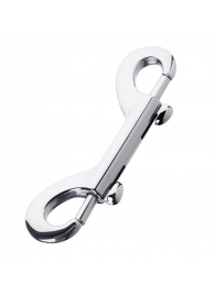 Серебристый двухсторонний карабин TOYFA Metal - ToyFa - купить с доставкой в Майкопе